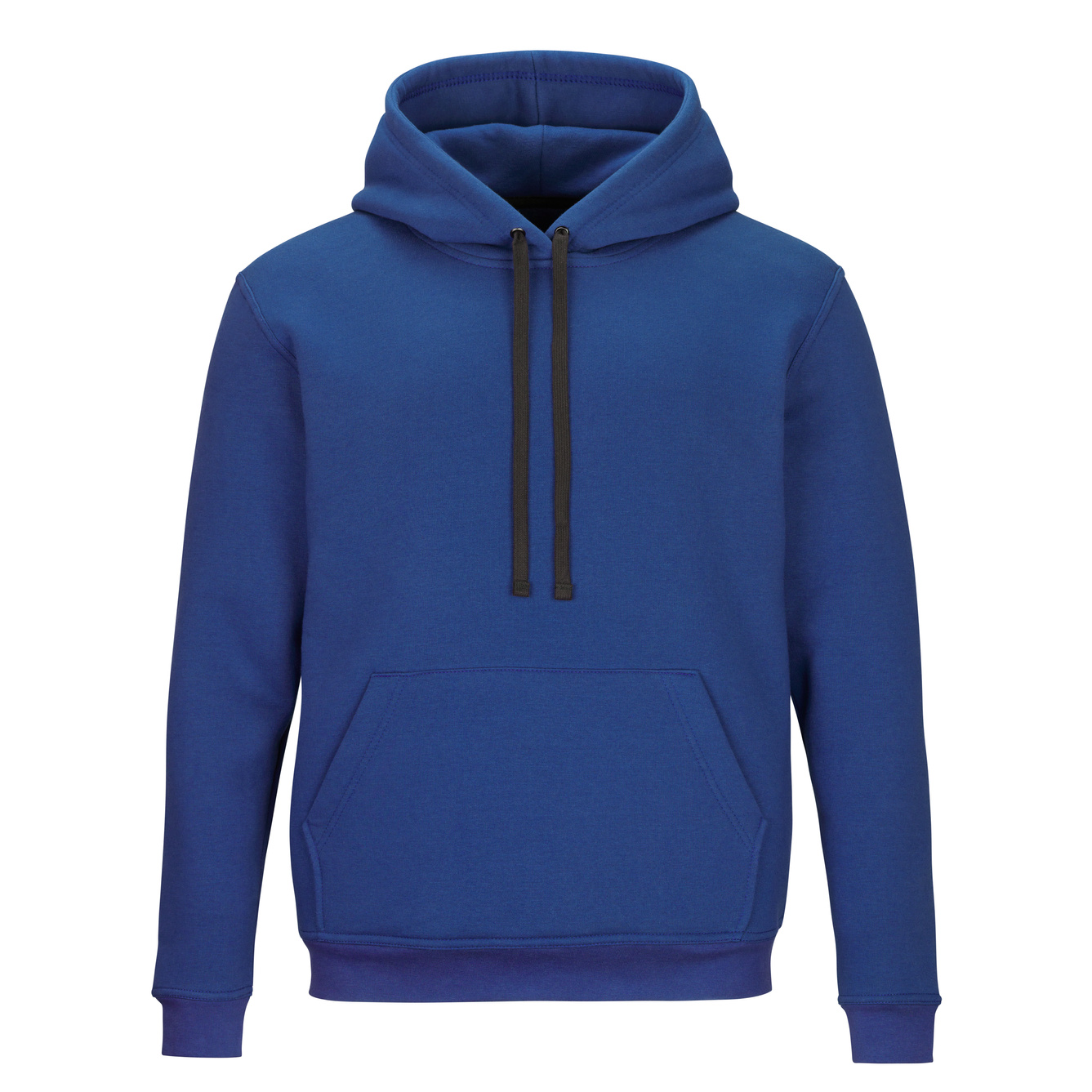 Front of sweatshirt with hood isolated on white background